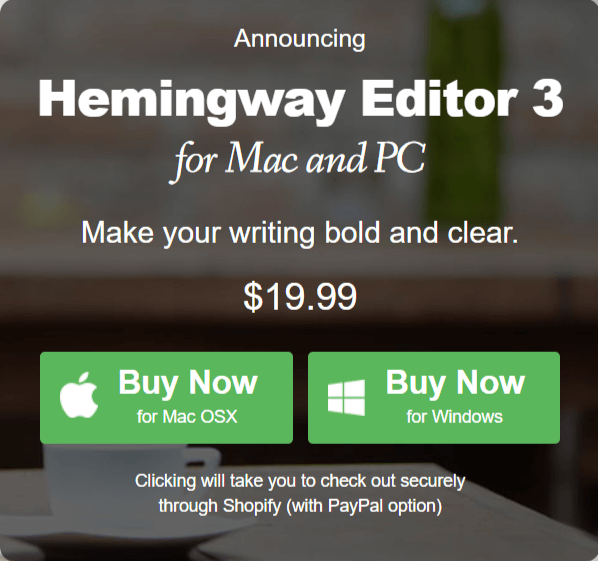 Best-Grammarly-Alternatives-Hemingway-Pricing