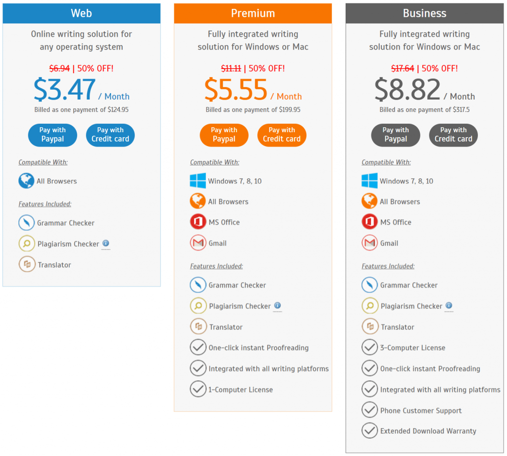 Whitesmoke-Pricing