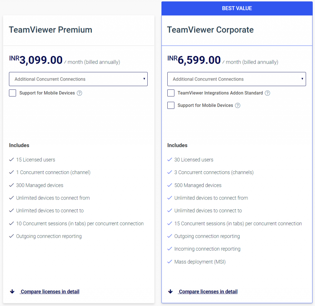 TeamViewer-Pricing