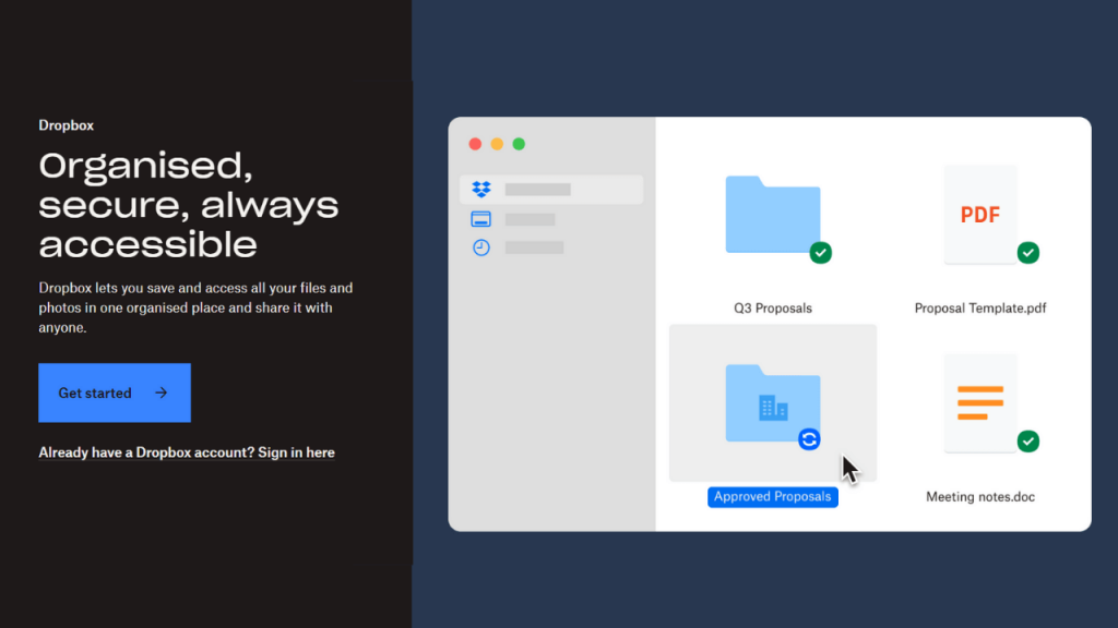 Dropbox-best-landing-page-examples