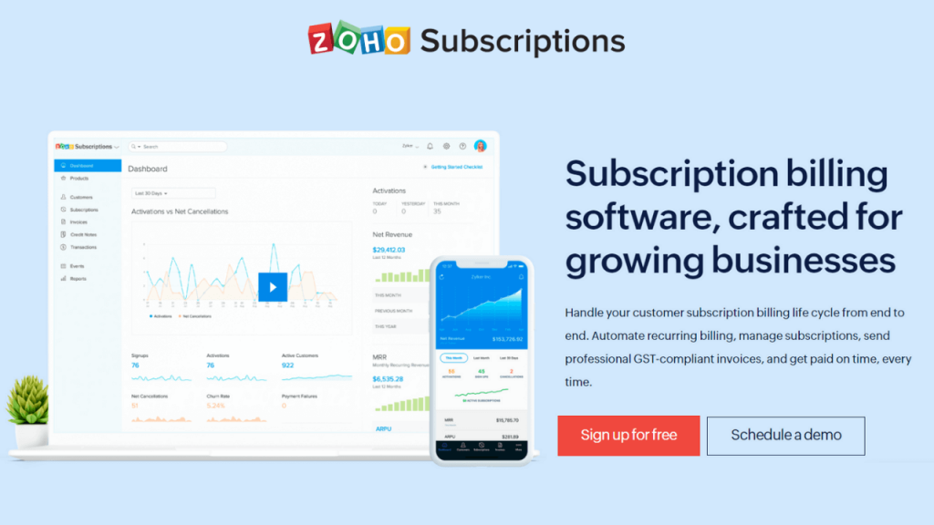Zoho-Subscription-best-online-payment-system