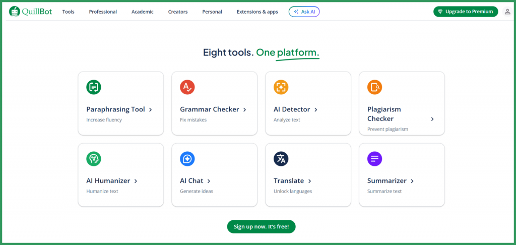 QuillBot Paraphrasing Tool