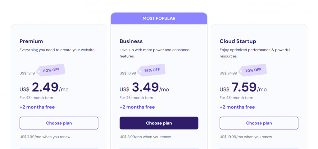 Hostinger-Pricing